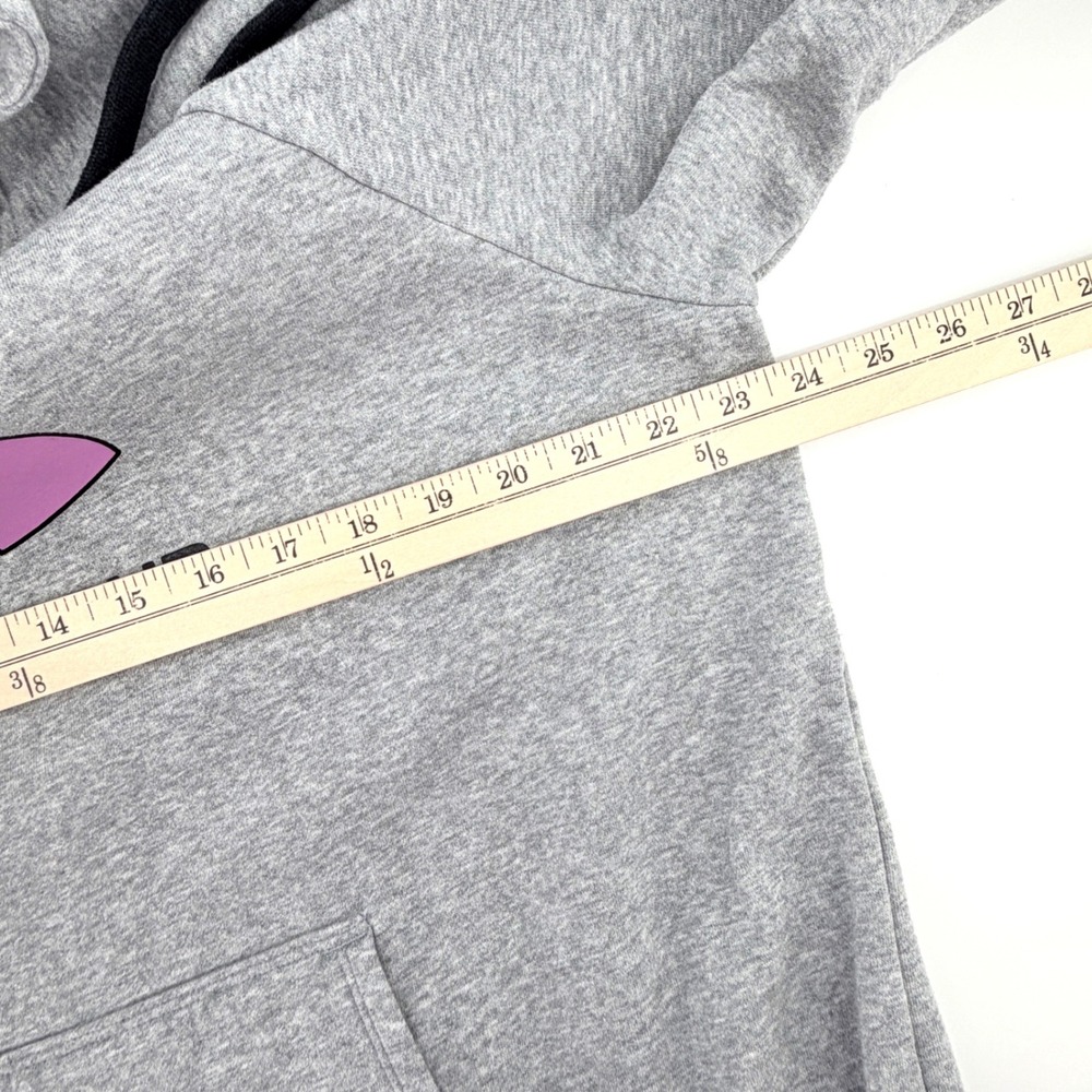 Under Armour Hoodie Womens XL Gray Pink Logo Good Loose Fit Pullover Sweatshirt - Picture 6 of 8